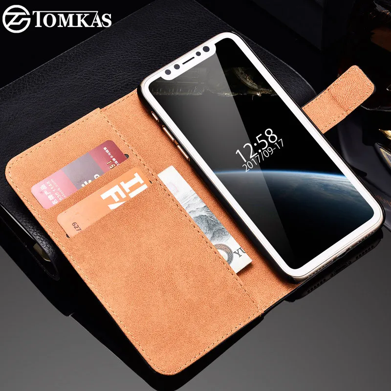Case For iPhone X Phone Original TOMKAS Flip Wallet For iPhone X Case Coque PU Leather Cover For iPhone X With Card Holders
Case For iPhone X Phone Original TOMKAS Flip Wallet For iPhone X Case Coque PU Leather Cover For iPhone X With Card Holders