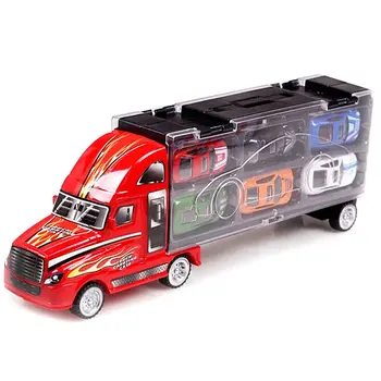 Auto Hauler Truck Car Carrying Case+12 Racing Alloy Cars Set Simulation Model with Retail Package
Auto Hauler Truck Car Carrying Case+12 Racing Alloy Cars Set Simulation Model with Retail Package