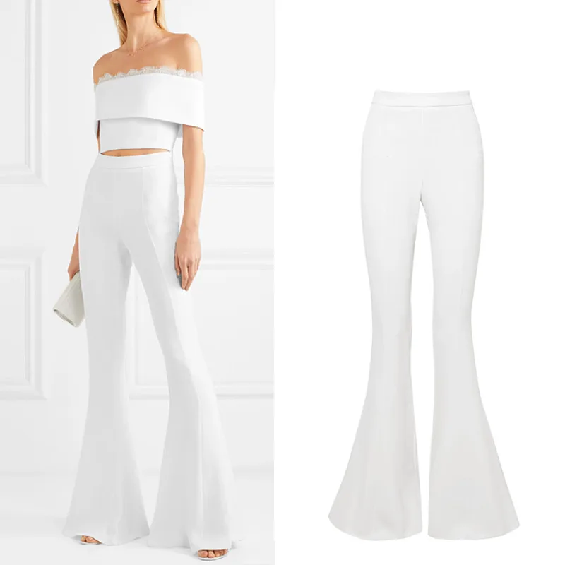 European thin women's floor length longer trousers female high waist personality pleated front slim big flare pants wq2031
European thin women's floor length longer trousers female high waist personality pleated front slim big flare pants wq2031