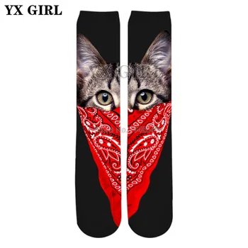 YX GIRL High quality cotton socks 2018 summer New Fashion 3d socks Animal Masked Killer Cat Funny Print Men/Women Sock
YX GIRL High quality cotton socks 2018 summer New Fashion 3d socks Animal Masked Killer Cat Funny Print Men/Women Sock