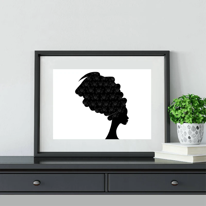 Beautiful African Woman Poster Home Decor