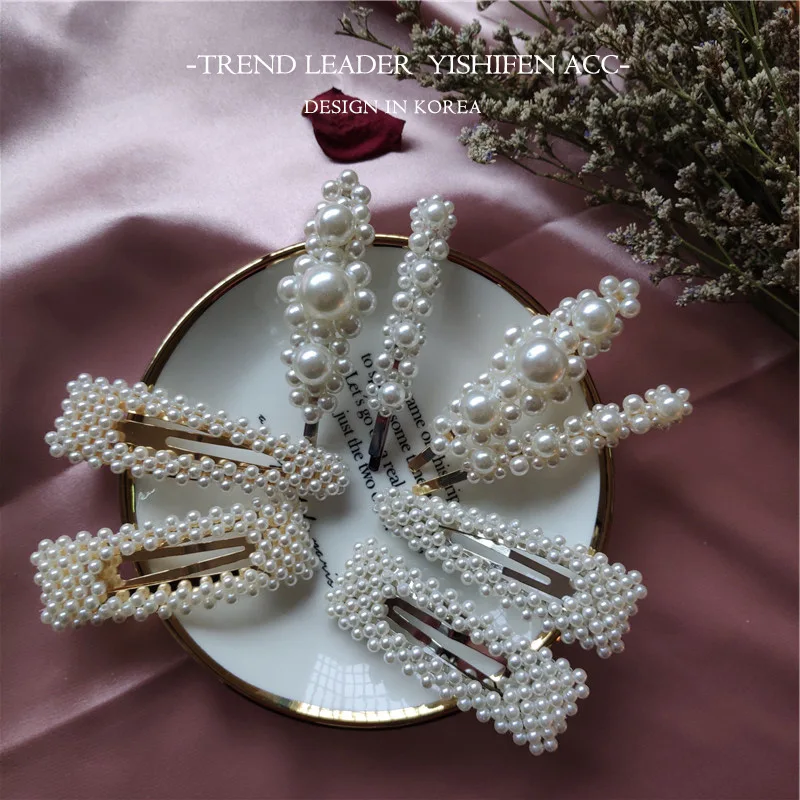 Fashion Jewelry Unique Style Pearls Duckbill Hair Clip Pin Ornament Wedding Hair Accessories Tiara Hair Jewelry for Women Girls
Fashion Jewelry Unique Style Pearls Duckbill Hair Clip Pin Ornament Wedding Hair Accessories Tiara Hair Jewelry for Women Girls