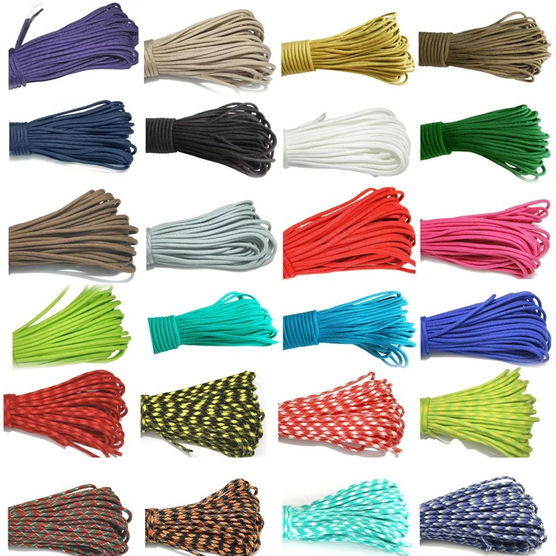 Polyester 550 100FT Outdoor Camping Hiking Ropes 7 Inner Strands 30.5M Parachute Paracord Lanyard Tent Rope
Polyester 550 100FT Outdoor Camping Hiking Ropes 7 Inner Strands 30.5M Parachute Paracord Lanyard Tent Rope