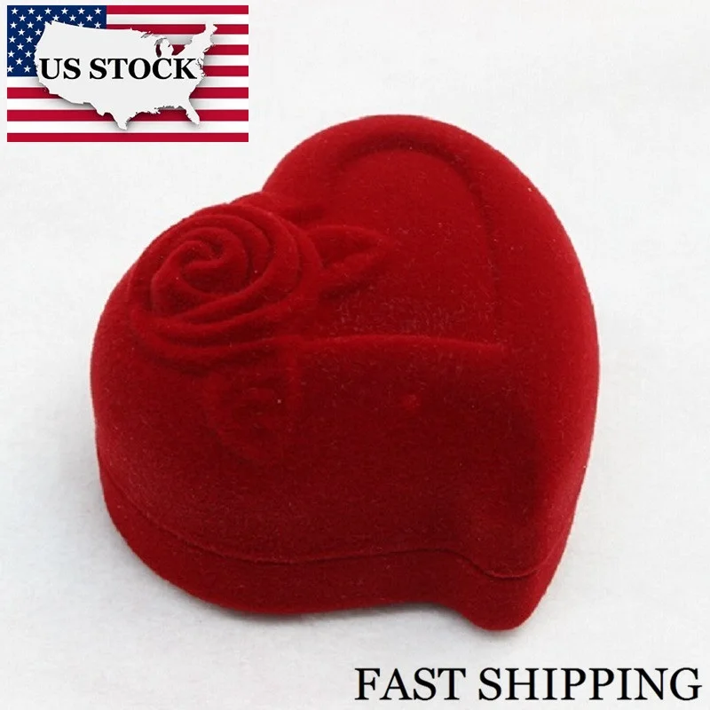 US STOCK Gift Jewelry Box Display Box and Packaging Red Heart Flower Wedding Earrings Ring Necklace Box for Decoration Uloveido
US STOCK Gift Jewelry Box Display Box and Packaging Red Heart Flower Wedding Earrings Ring Necklace Box for Decoration Uloveido