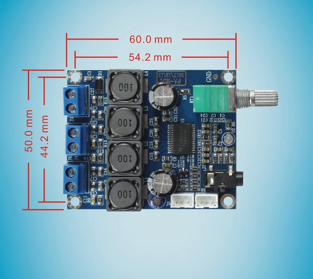 SUCA TPA3118 Dual-channel Stereo Digital Audio Power Amplifier Board 2x25W PA-M01
SUCA TPA3118 Dual-channel Stereo Digital Audio Power Amplifier Board 2x25W PA-M01