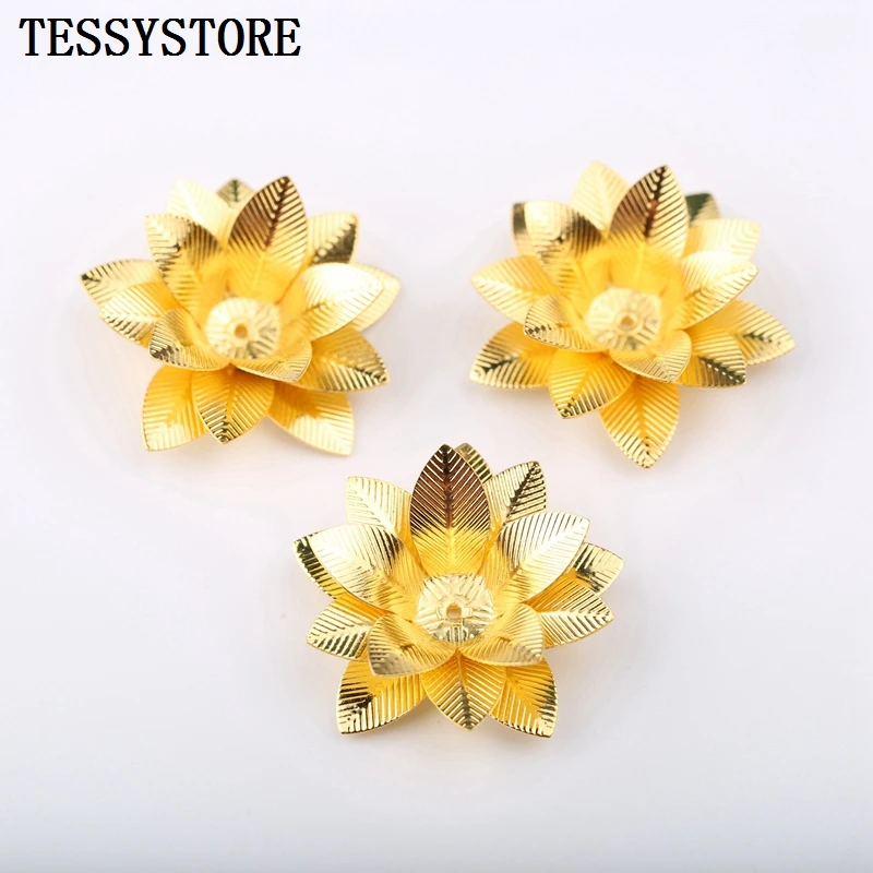 2pcs Alloy Lotus Flower Shape Pendant Multi-style Gold Silver Flower Pendant For Jewelry Making Hairpin Handmade Accessories
2pcs Alloy Lotus Flower Shape Pendant Multi-style Gold Silver Flower Pendant For Jewelry Making Hairpin Handmade Accessories