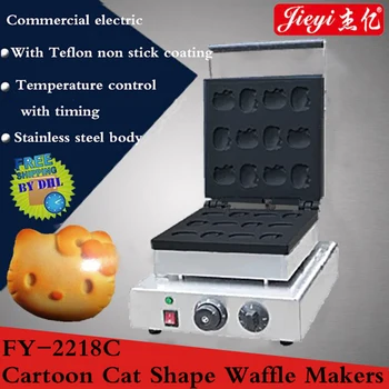 1pc Electric Commercial Cartoon cat shaped waffle makers 110V/220V/1750W Adjustable Thermostat Cookie Maker machine
1pc Electric Commercial Cartoon cat shaped waffle makers 110V/220V/1750W Adjustable Thermostat Cookie Maker machine