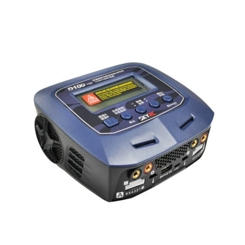 SKYRC D100 V2C 2X100W Dual Balance LiPo Battery Charger / Smart Charger Discharger SK-100131 NiMH NiCd LiPo LiFe Lilon LiHV Pb
SKYRC D100 V2C 2X100W Dual Balance LiPo Battery Charger / Smart Charger Discharger SK-100131 NiMH NiCd LiPo LiFe Lilon LiHV Pb
