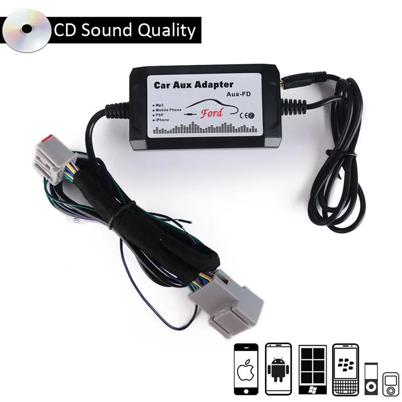 New AUX Car Audio Changer Interface MP3 Music Player Adapter for Ford Edge Expedition Focus Fusion Mustang Parts
New AUX Car Audio Changer Interface MP3 Music Player Adapter for Ford Edge Expedition Focus Fusion Mustang Parts