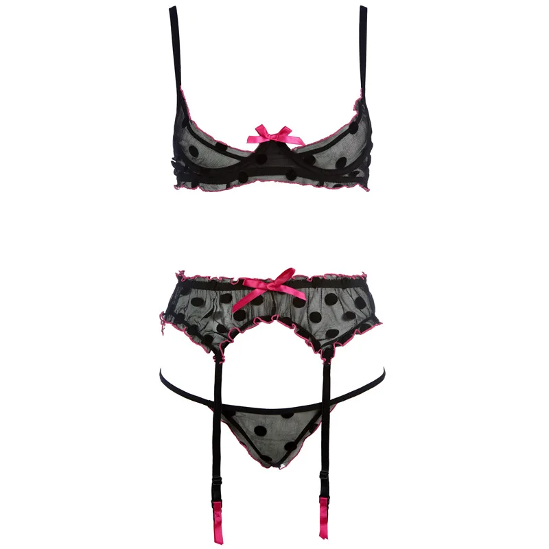 Black Dot Velvet Perspective Net Chest Underwire Cupless Bra Crotchless Panty Garter Lace Underwear Set Kawaii Lingerie
Black Dot Velvet Perspective Net Chest Underwire Cupless Bra Crotchless Panty Garter Lace Underwear Set Kawaii Lingerie