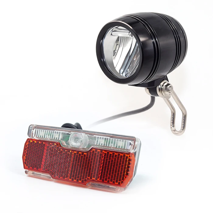 Cheap ebike light with headlight and taillight set suitable for Input 12V 24V 36V 48V bafang Led Lamp e bike light fornt 0