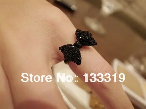 HOT Fashion Crystal Ring Black bow ring Lovely Gift Womens wholesale free shipping
HOT Fashion Crystal Ring Black bow ring Lovely Gift Womens wholesale free shipping