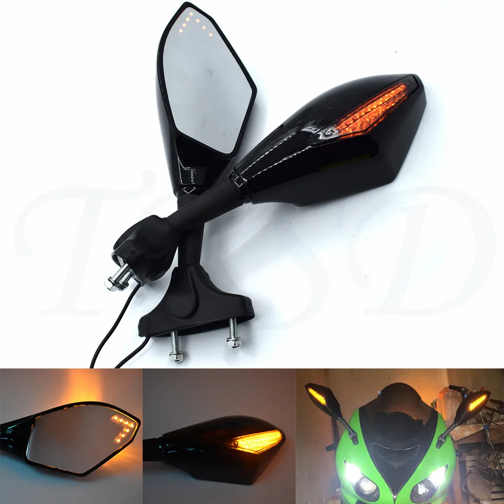 Motorcycle LED turn signal indicator rear view mirror side view mirror Retroviseur Clignotants Moto For Honda CBR600 F4i F3 F2
Motorcycle LED turn signal indicator rear view mirror side view mirror Retroviseur Clignotants Moto For Honda CBR600 F4i F3 F2