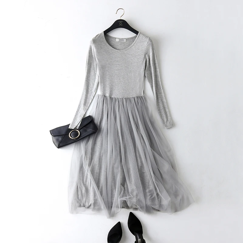New Spring Autumn Sexy Modal Patchwork Mesh Dress Women Vintage Long Sleeve Lace Gauze Dress Basic Sundress Party Vestidos SF593
New Spring Autumn Sexy Modal Patchwork Mesh Dress Women Vintage Long Sleeve Lace Gauze Dress Basic Sundress Party Vestidos SF593