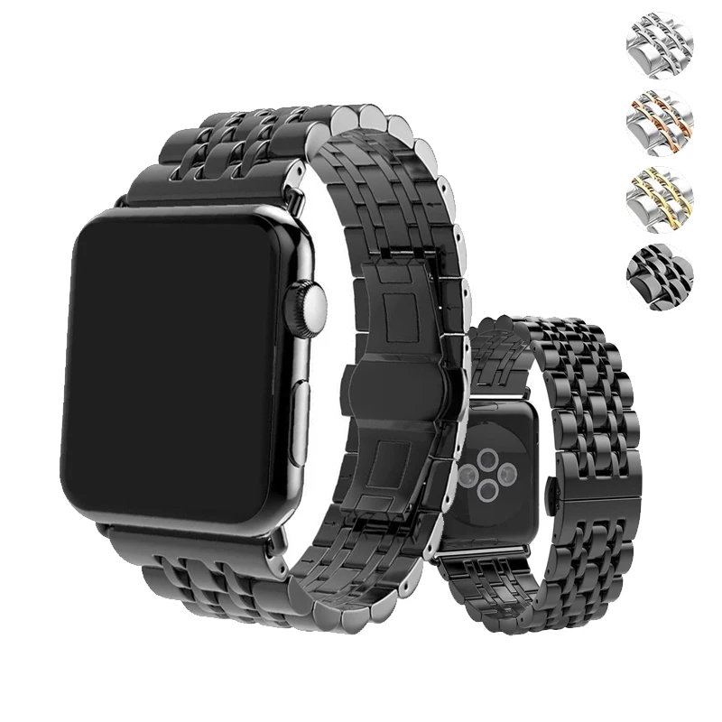 luxury link bracelet strap for apple watch band 44mm 40mm 42mm 38mm 4/3/2/1 iwatch stainless steel metal Butterfly buckle belt
luxury link bracelet strap for apple watch band 44mm 40mm 42mm 38mm 4/3/2/1 iwatch stainless steel metal Butterfly buckle belt