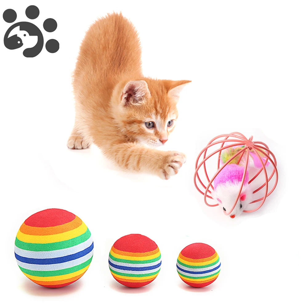 Interactive Cat Ball Toys for Dogs Cats Playing Chew Scratch Mouse Toy Scratch Rainbow Ball for Pet Training Supplies TY0055
Interactive Cat Ball Toys for Dogs Cats Playing Chew Scratch Mouse Toy Scratch Rainbow Ball for Pet Training Supplies TY0055