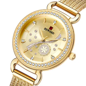 Elegant Women's Watches Golden Waterproof Stainless Steel Strap Ultra-thin Ladies Watch Bracelet Quartz Wristwatch Women
Elegant Women's Watches Golden Waterproof Stainless Steel Strap Ultra-thin Ladies Watch Bracelet Quartz Wristwatch Women