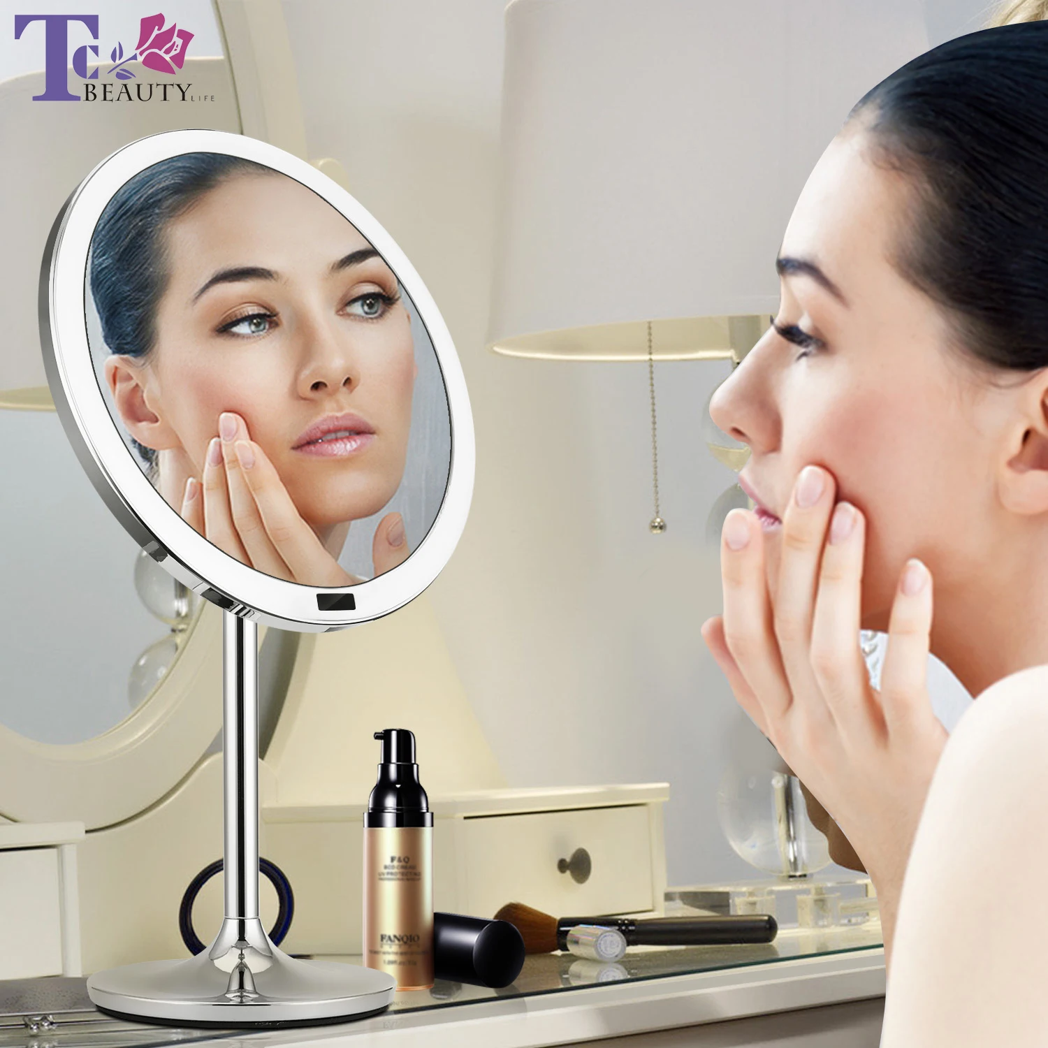 LED Touch Screen Light Makeup Mirror Smart Sensor Desktop Vanity Mirror 8.5 inch HD Mirrors For Beauty Makeup
LED Touch Screen Light Makeup Mirror Smart Sensor Desktop Vanity Mirror 8.5 inch HD Mirrors For Beauty Makeup