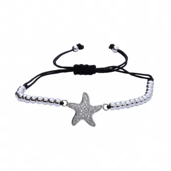 Wholesale New Rope Chain Weaved Bracelet with the Lucky CZ Star in Gold Color Beads for women , Symbol of Hapinese Life
Wholesale New Rope Chain Weaved Bracelet with the Lucky CZ Star in Gold Color Beads for women , Symbol of Hapinese Life
