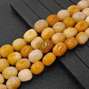 Natural Yellow Jades Stone Beads Freeform Potato Loose DIY Beads For Jewelry Making Beads Accessories 15'' For Women Men Gift
Natural Yellow Jades Stone Beads Freeform Potato Loose DIY Beads For Jewelry Making Beads Accessories 15'' For Women Men Gift