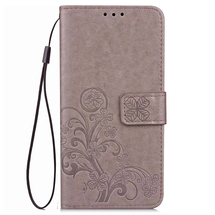 BEFOSPEY Luxury Elegant Four Leaf Leaves Pu Leather Phone Case For Leagoo Kiicaa Power