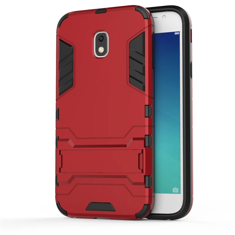 2 in 1 Hard PC+Soft Silicone TPU Rugged Rubber Kickstand Case For SAMSUNG Galaxy J3 2017 J330F Armor Shockproof Phone Cover Capa (16)