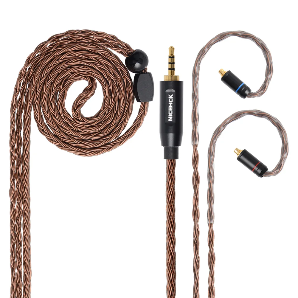 NICEHCK 16 Core Pure Copper HIFI Upgrade Cable 3.5/2.5/4.4mm Plug MMCX/2Pin For KZZSN/AS06/ZS10 CCAC16/C10 NICEHCK NX7/F3/M6
NICEHCK 16 Core Pure Copper HIFI Upgrade Cable 3.5/2.5/4.4mm Plug MMCX/2Pin For KZZSN/AS06/ZS10 CCAC16/C10 NICEHCK NX7/F3/M6