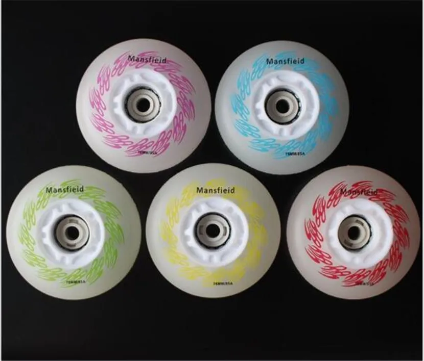 1PC Roller Skate color shine Wheels 85A Hardness Wearing LED Flash Shining Inline Skate Wheels with Magnetic Core & Bearings
1PC Roller Skate color shine Wheels 85A Hardness Wearing LED Flash Shining Inline Skate Wheels with Magnetic Core & Bearings