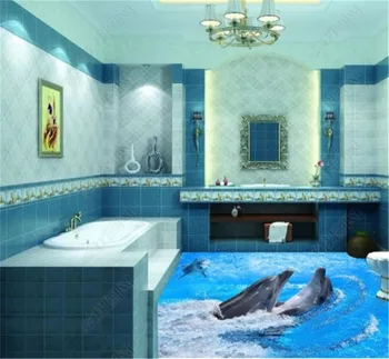 Custom Any Size 3D Mural Wallpaper 3D Bathroom With Three Cute Dolphins Interior Flooring Wallpaper Mural
Custom Any Size 3D Mural Wallpaper 3D Bathroom With Three Cute Dolphins Interior Flooring Wallpaper Mural