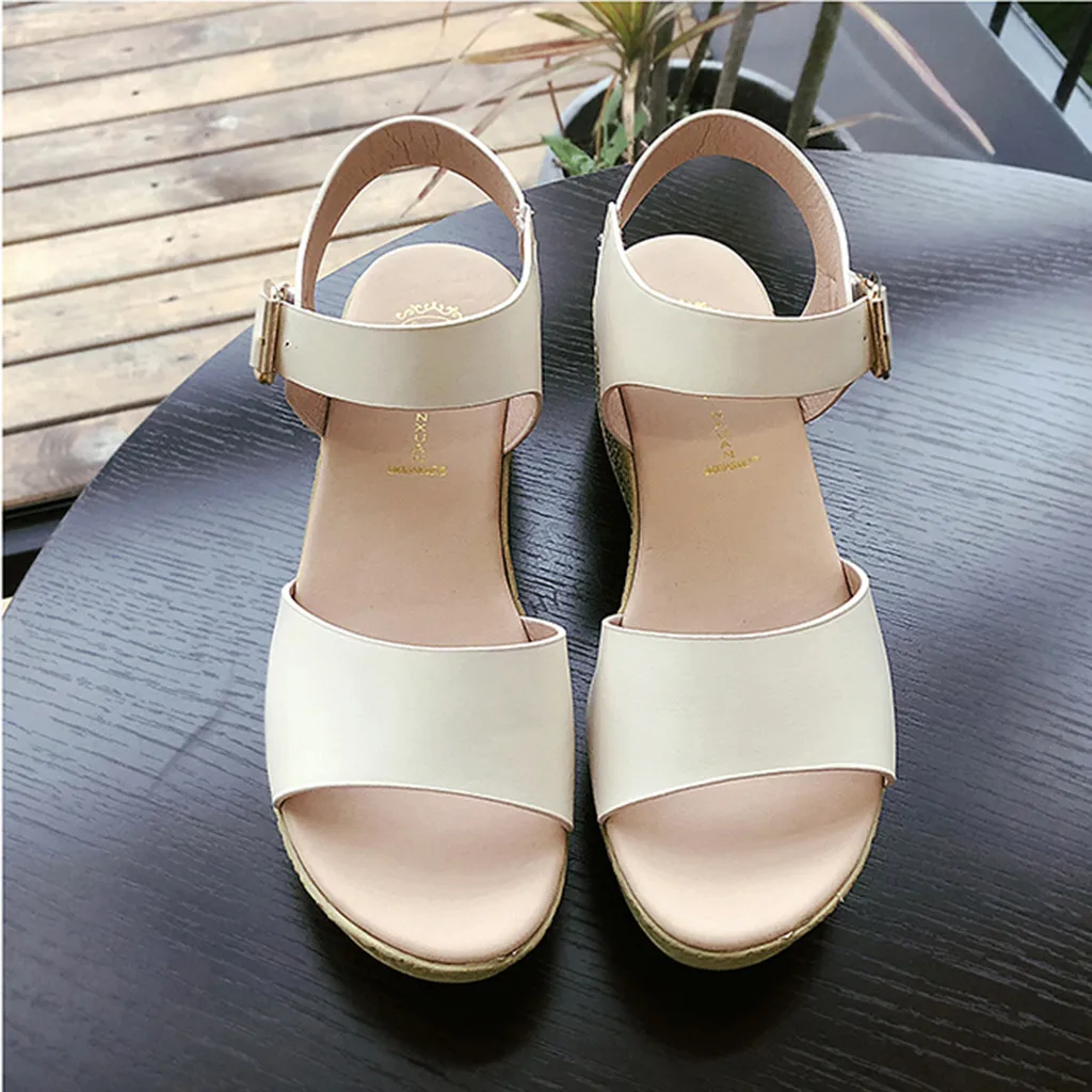 SAGACE 2019 Women Sandals Casual Buckle Strap Open Toe Wedge Thick Platforms Shoes Sandals Summer Women Shoes 9031115
SAGACE 2019 Women Sandals Casual Buckle Strap Open Toe Wedge Thick Platforms Shoes Sandals Summer Women Shoes 9031115