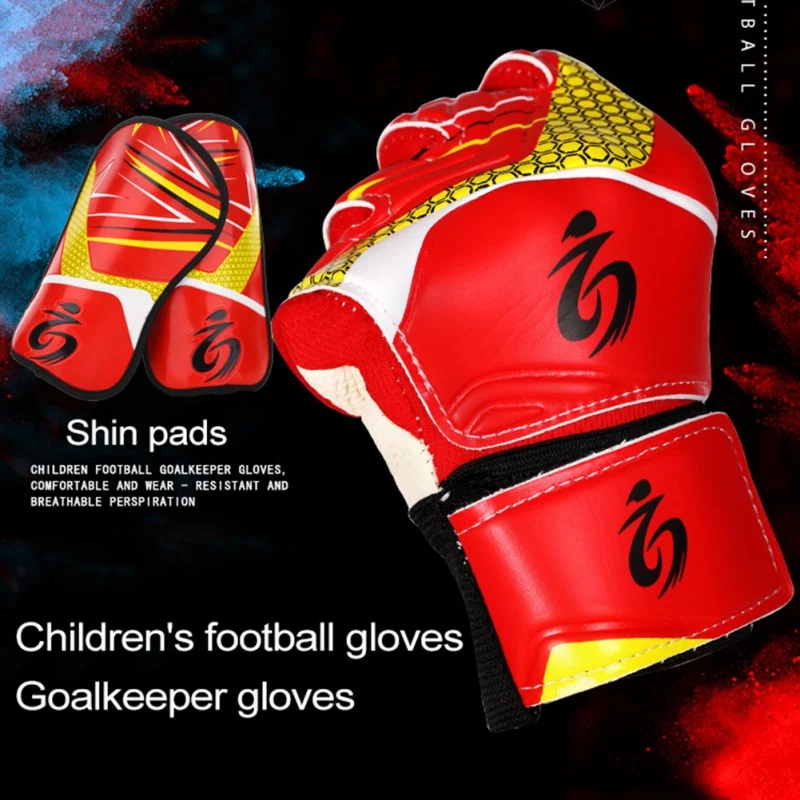 Youth Kids Football Soccer Goalkeeper Goalie Training Gloves Anti-Slip Breathable Gloves with Leg Guard Protector
Youth Kids Football Soccer Goalkeeper Goalie Training Gloves Anti-Slip Breathable Gloves with Leg Guard Protector