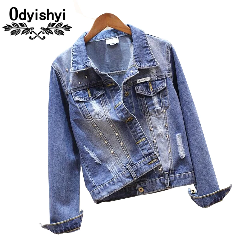 Denim Jacket Woman 2019 Autumn Coats Short Jeans Jacket Bomber Fashion Casual Long sleeve Outwear Female Clothes Bolero HS380
Denim Jacket Woman 2019 Autumn Coats Short Jeans Jacket Bomber Fashion Casual Long sleeve Outwear Female Clothes Bolero HS380