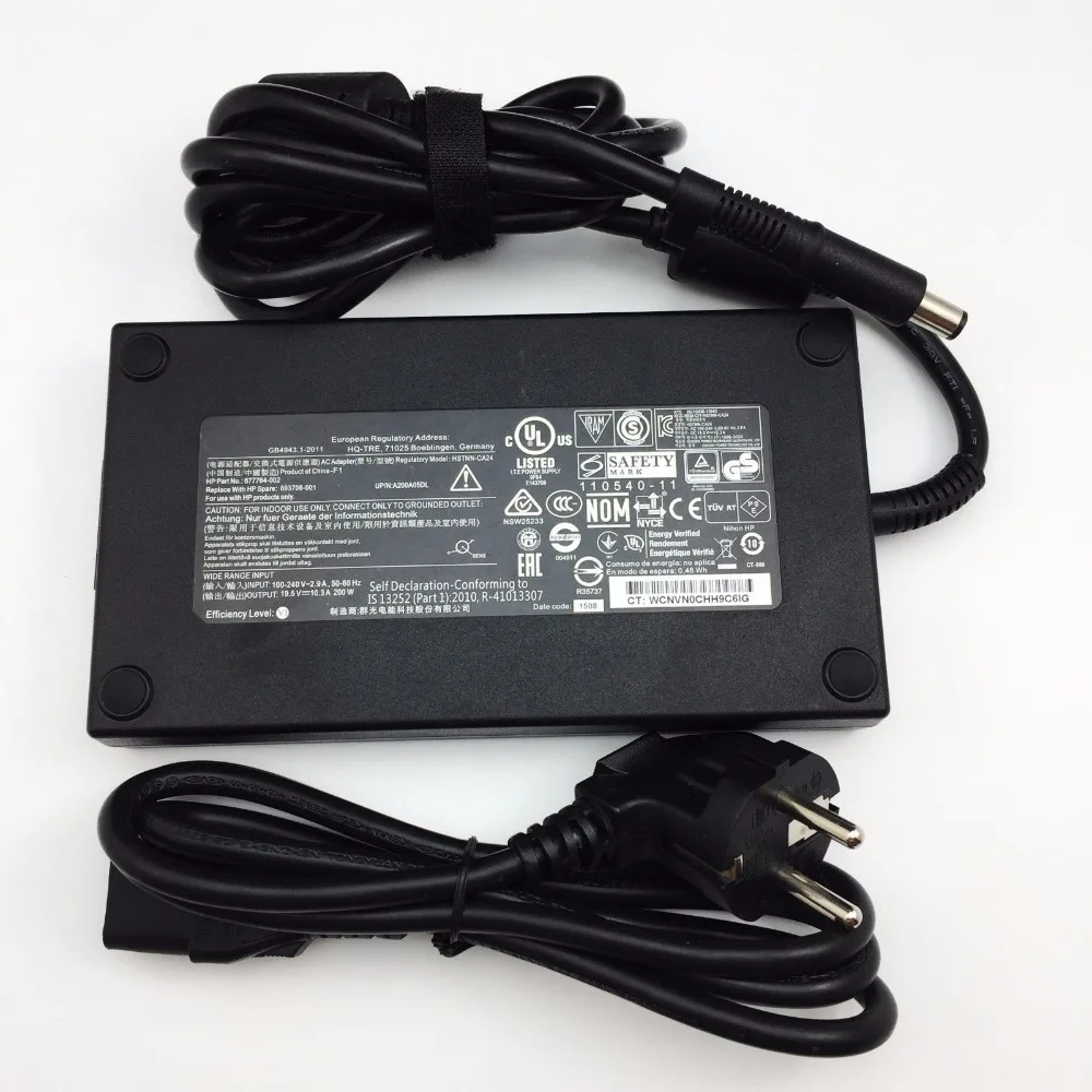 Power supply adapter laptop charger for HP EliteBook 8760w 8770w ZBook 15 ZBook 17 200 Watt 19.5V 10.3A 7.4*5.0MM
Power supply adapter laptop charger for HP EliteBook 8760w 8770w ZBook 15 ZBook 17 200 Watt 19.5V 10.3A 7.4*5.0MM