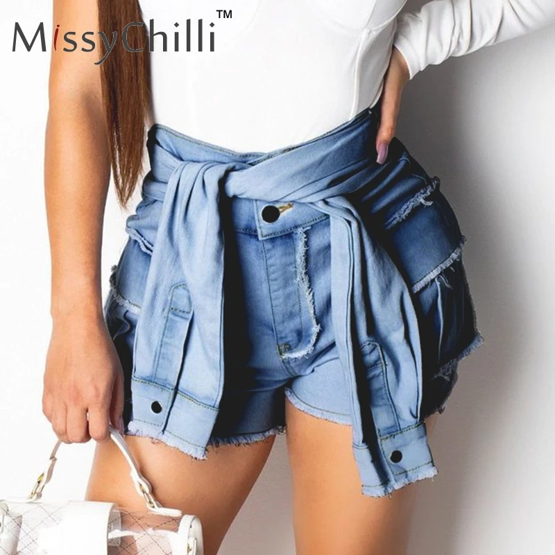 MissyChilli Sexy blue denim jeans summer shorts for Women daily high waist casual shorts Feminino sexy white PLUS SIZE bottoms
MissyChilli Sexy blue denim jeans summer shorts for Women daily high waist casual shorts Feminino sexy white PLUS SIZE bottoms