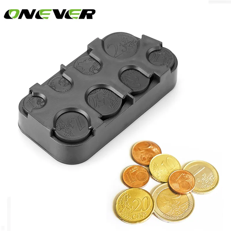 

Auto Coin Holder Storage Box Car Euro Coin Case for Euro Money Container Organizer Car-Styling Interio Accessories For Car