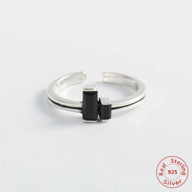 Unique Irregular Geometric 925 Sterling Silver Rings for Women Trendy Casual Anniversary 925 Silver Black Zirconia Jewelry
Unique Irregular Geometric 925 Sterling Silver Rings for Women Trendy Casual Anniversary 925 Silver Black Zirconia Jewelry