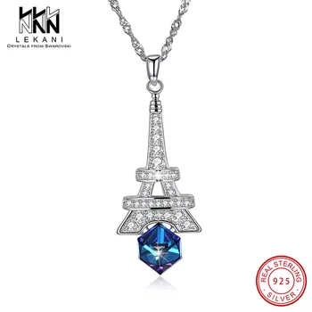 Exquisite Eiffel Tower Crystal From Swarovski Pendant Necklace For Women Shining Fine Jewelry 925 Sterling Silver Party Chain
Exquisite Eiffel Tower Crystal From Swarovski Pendant Necklace For Women Shining Fine Jewelry 925 Sterling Silver Party Chain