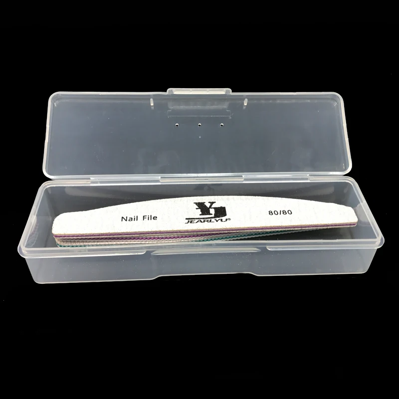 1 пластиковая коробка для хранения инструментов маникюра ручка рисования ногтей