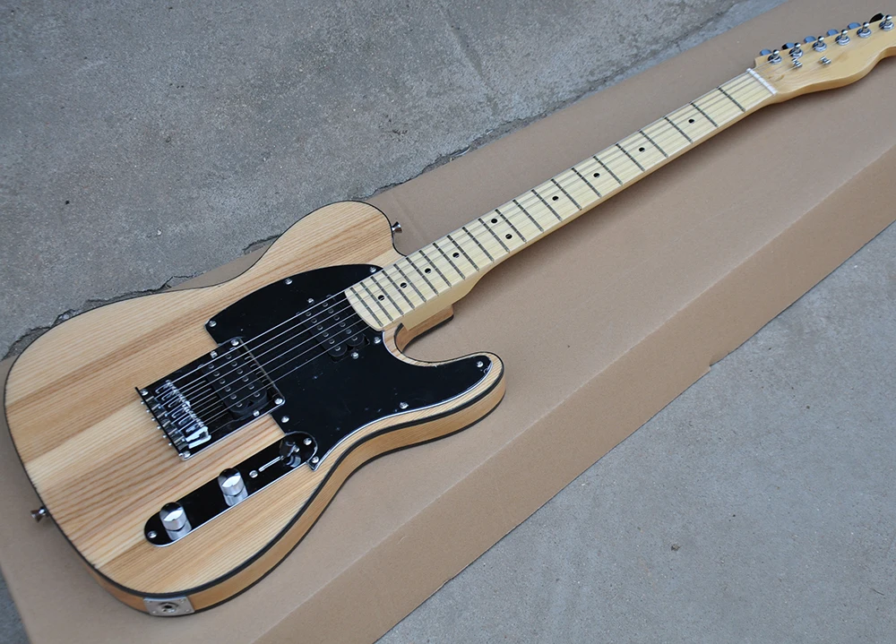 Natural Wood Color Electric Guitar with ASH Body,HH Pickups,Black Pickguard,Maple Fretboard,offering customized services
Natural Wood Color Electric Guitar with ASH Body,HH Pickups,Black Pickguard,Maple Fretboard,offering customized services