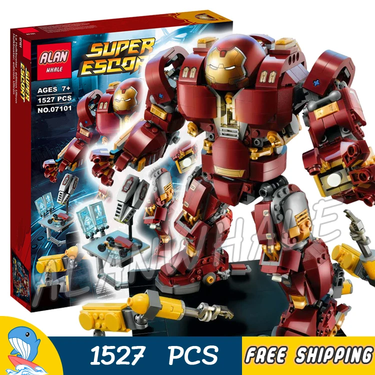 1527pcs Super Heroes The Hulk Buster Lutron Edition Mech Robots 07101 Figure Building Blocks Toys Compatible With LegoING
1527pcs Super Heroes The Hulk Buster Lutron Edition Mech Robots 07101 Figure Building Blocks Toys Compatible With LegoING