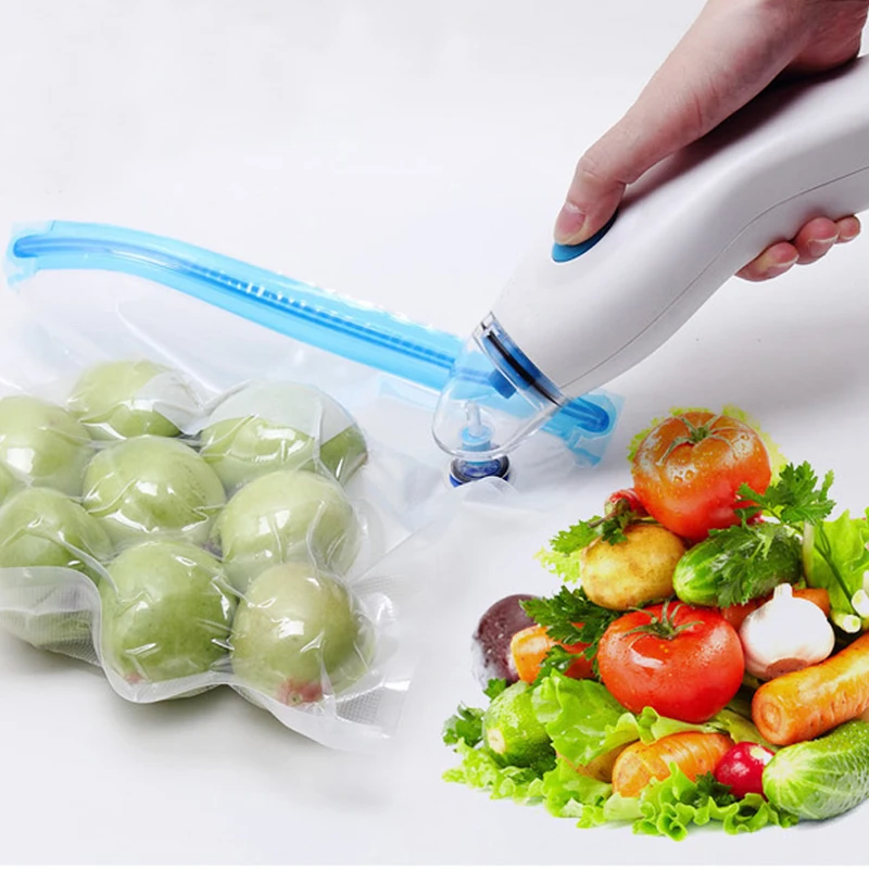 Household Handhe Vacuum Packer Food Vacuum Sealer 220V Multi-function Automatic Vacuum Sealing Packing Machine Free 5pc Bags
Household Handhe Vacuum Packer Food Vacuum Sealer 220V Multi-function Automatic Vacuum Sealing Packing Machine Free 5pc Bags