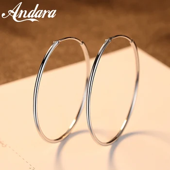 Hot Sale 100% 925 Sterling Silver 6 Sizes Circle Round Hoop Earrings for Women Wedding Party Fashion Jewelry
Hot Sale 100% 925 Sterling Silver 6 Sizes Circle Round Hoop Earrings for Women Wedding Party Fashion Jewelry