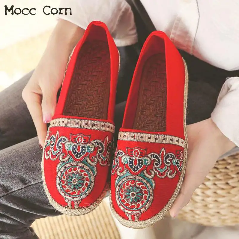 Women Ballet Flats Shoes Slip On Casual Lady Embroidery Canvas Shoes Flat Loafers Breathable Espadrilles Linen Zapatos Mujer
Women Ballet Flats Shoes Slip On Casual Lady Embroidery Canvas Shoes Flat Loafers Breathable Espadrilles Linen Zapatos Mujer