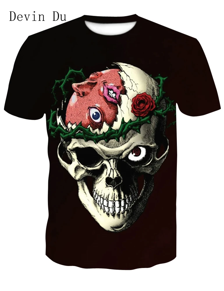 2018 Male 3d T-Shirts Own Design Fire Skull Print Monster 3D Print Both Side Hip Hop Short Sleeve Tshirt Plus Size 4XL
2018 Male 3d T-Shirts Own Design Fire Skull Print Monster 3D Print Both Side Hip Hop Short Sleeve Tshirt Plus Size 4XL