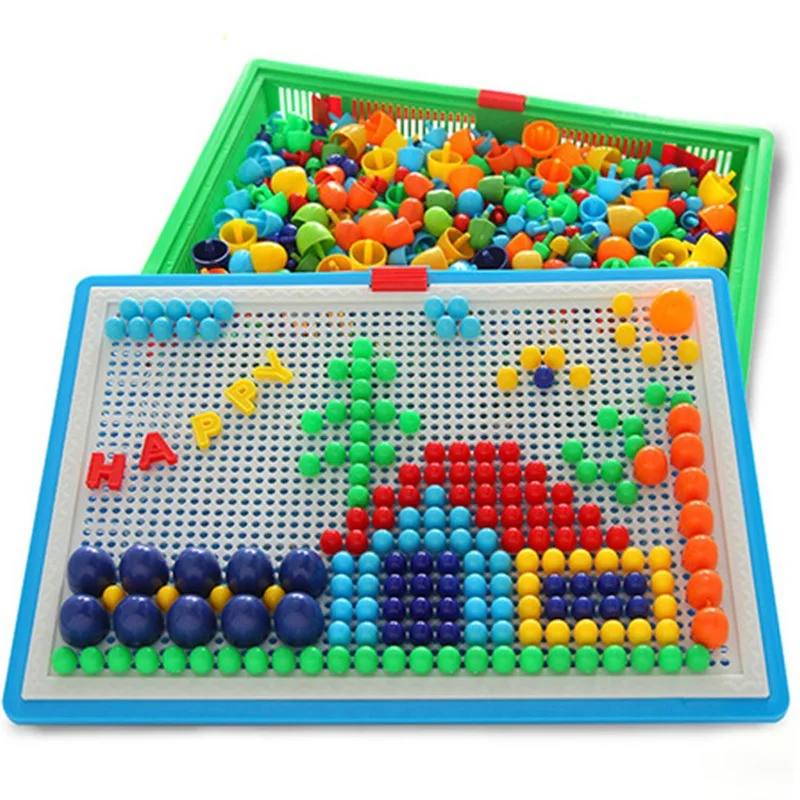 Mushroom Nail Intelligent 3D Puzzle Games DIY Plastic Flashboard Children Toys Educational Random Color Gifts Boys Girls D15
Mushroom Nail Intelligent 3D Puzzle Games DIY Plastic Flashboard Children Toys Educational Random Color Gifts Boys Girls D15