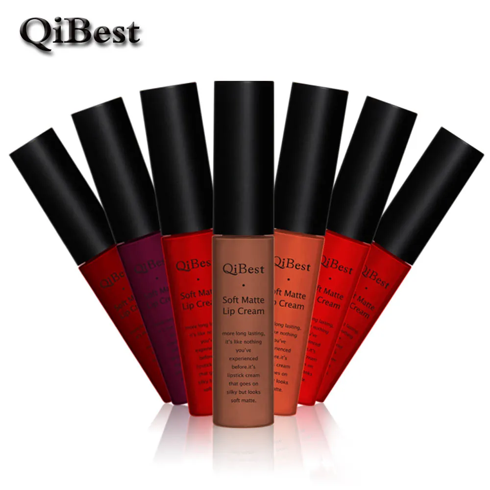 Qibest Brand 13-24 Colors Long-Lasting Liquid Lipstick Waterproof Makeup Lip Gloss Matte Soft Lip Cream Nude Pigment Cosmetics
Qibest Brand 13-24 Colors Long-Lasting Liquid Lipstick Waterproof Makeup Lip Gloss Matte Soft Lip Cream Nude Pigment Cosmetics