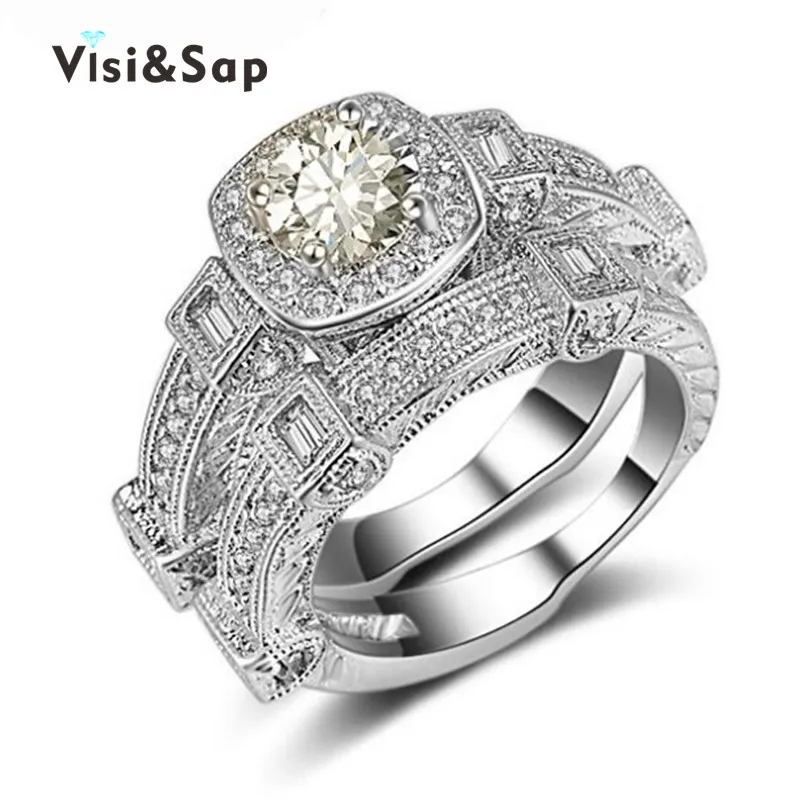Bridal sets Real silver plated rings Czech CZ diamond Euramerica Rings For women Wedding engagement bague fashion Jewelry VSR235
Bridal sets Real silver plated rings Czech CZ diamond Euramerica Rings For women Wedding engagement bague fashion Jewelry VSR235