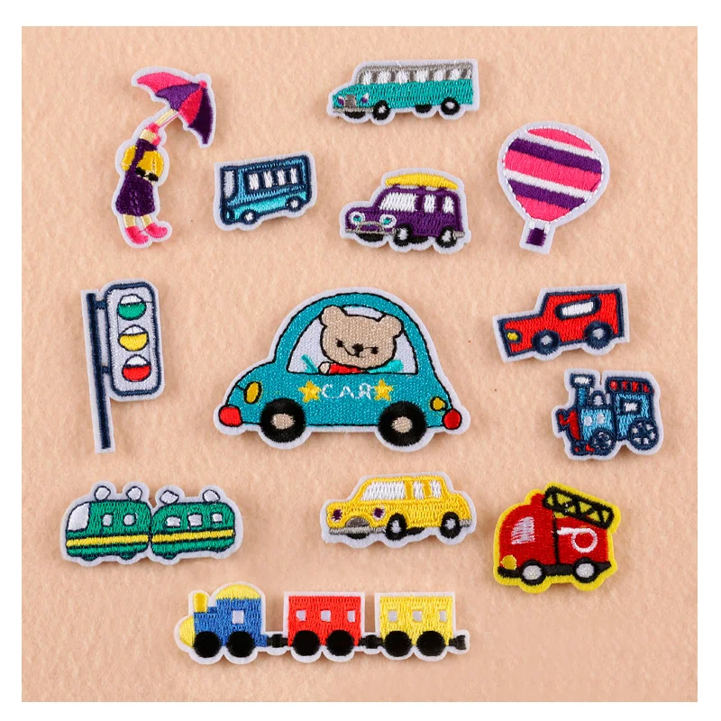 Children Cartoon Cars Signal lights embroidery Stripe Iron Patches For Clothing Appliques Stickers DIY Patches
Children Cartoon Cars Signal lights embroidery Stripe Iron Patches For Clothing Appliques Stickers DIY Patches