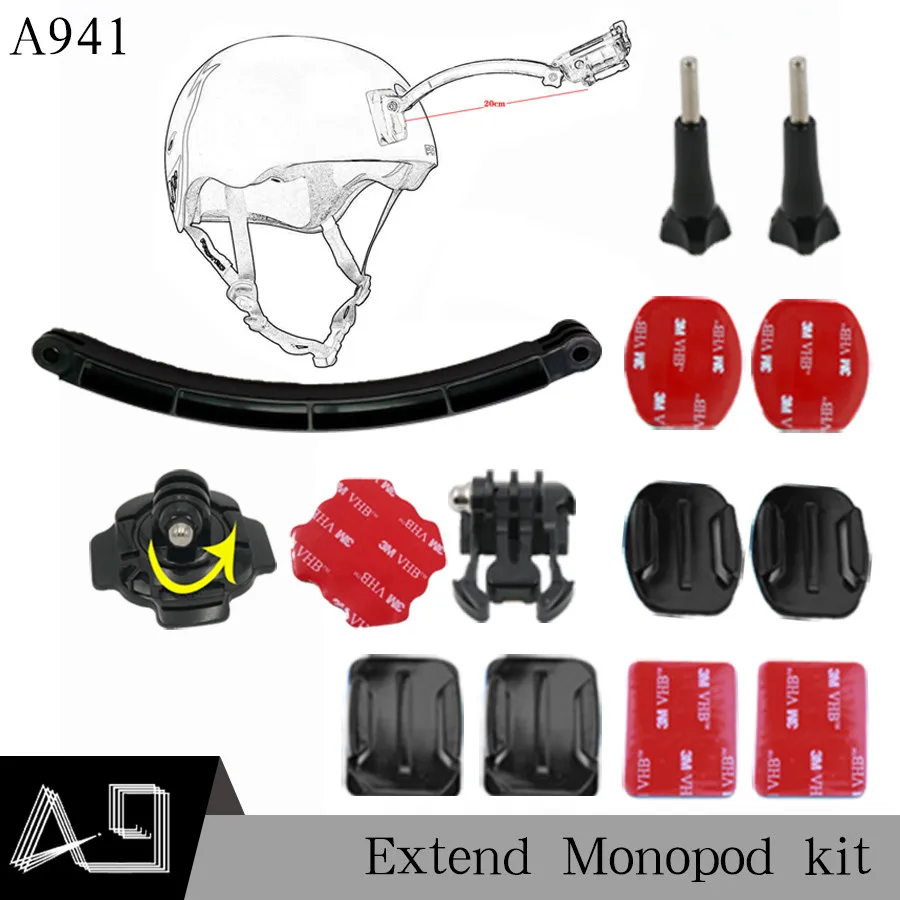 A9 For Helmet Extension Arm Kit 360 Ratation Mount Base For Xiaomi for Yi 4K for Gopro Hero 6 5 4 3+ for SJCAM for Eken H9R
A9 For Helmet Extension Arm Kit 360 Ratation Mount Base For Xiaomi for Yi 4K for Gopro Hero 6 5 4 3+ for SJCAM for Eken H9R