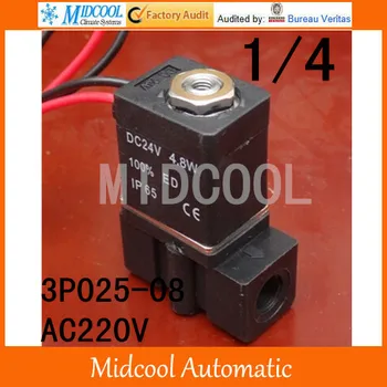 3 way plastic micro valve,mini valve 3P025-08 port 1/4" AC220V Vacuum electromagnetic valve water valve
3 way plastic micro valve,mini valve 3P025-08 port 1/4" AC220V Vacuum electromagnetic valve water valve
